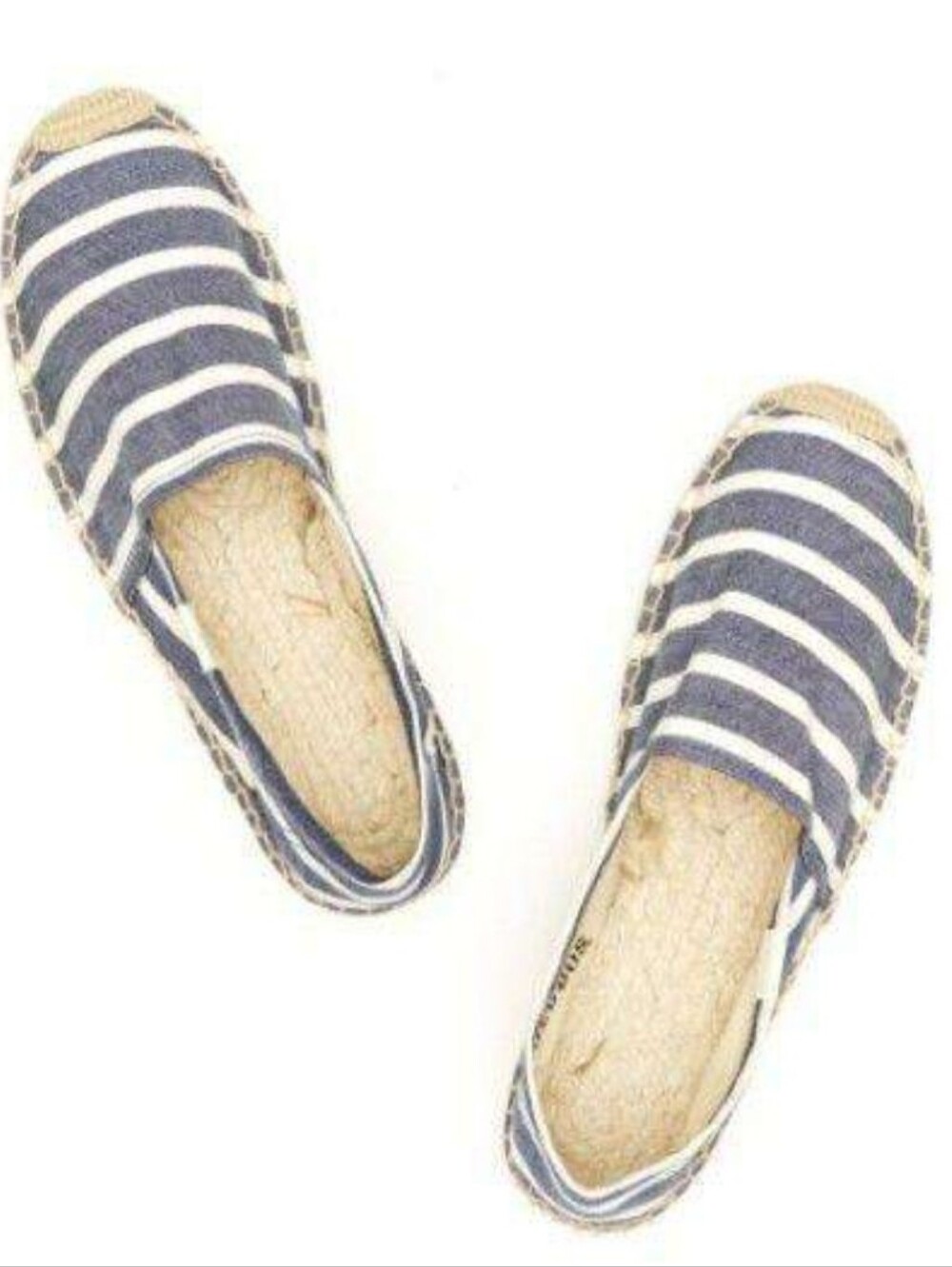 Soludos Stripe Blue Espadrille Size 9